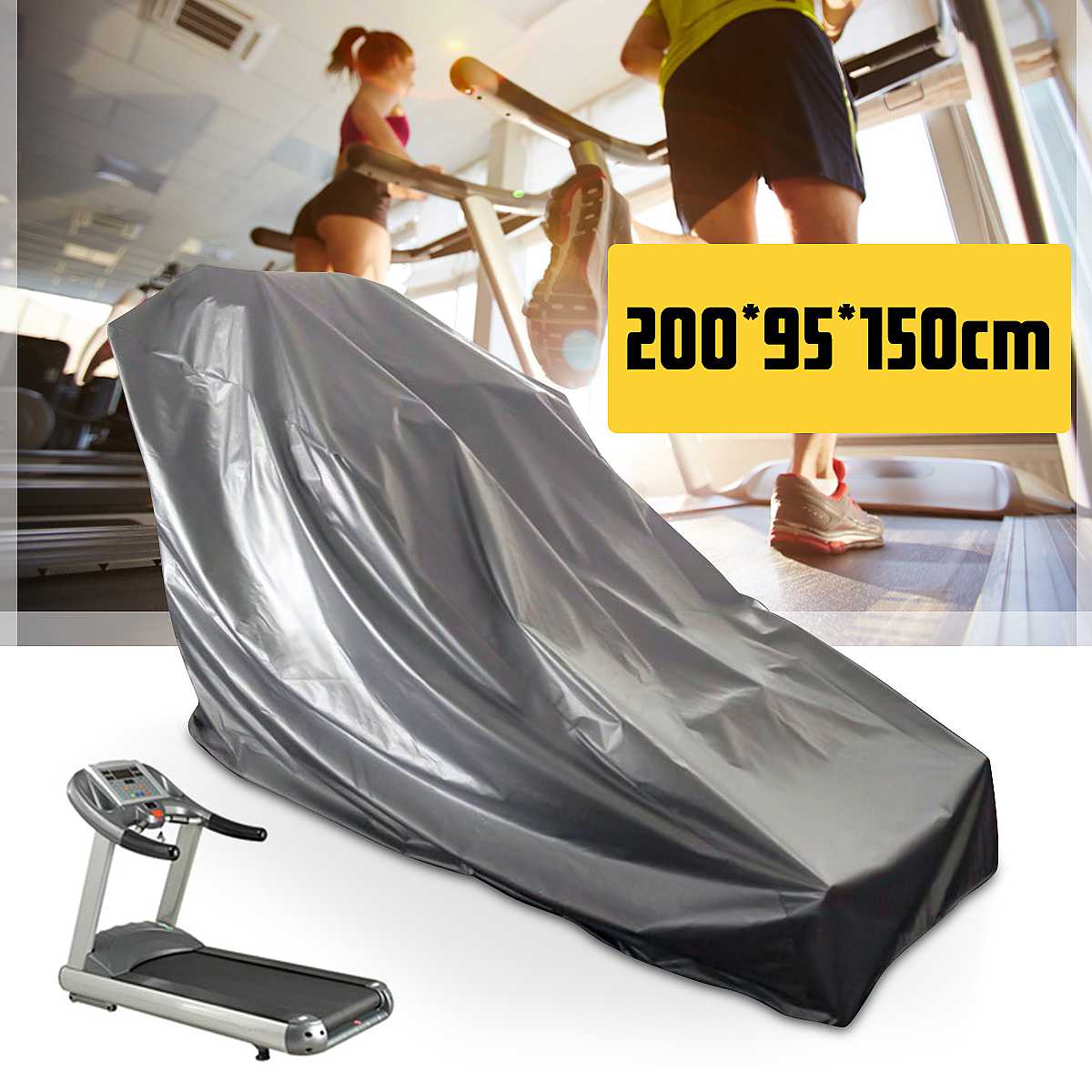 Indoor Outdooor Waterproof Treadmill Cover Durable Running Jogging Machine Dustproof Shelter Protection All-Purpose Dust Covers