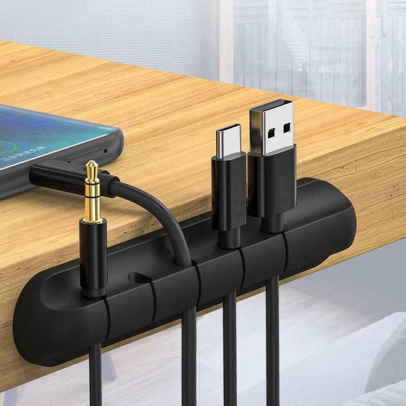 Kabel Organizer Power Kabel Netjes Management Usb Draad Houder Thuisgebruik Siliconen Materiaal