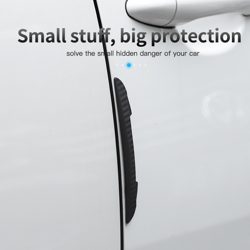 KUULAA 4Pcs Car Anti-Collision Strip Car Door Guard Protector Door Edge Trim Guards Styling Moulding Anti-Scratch Sticker
