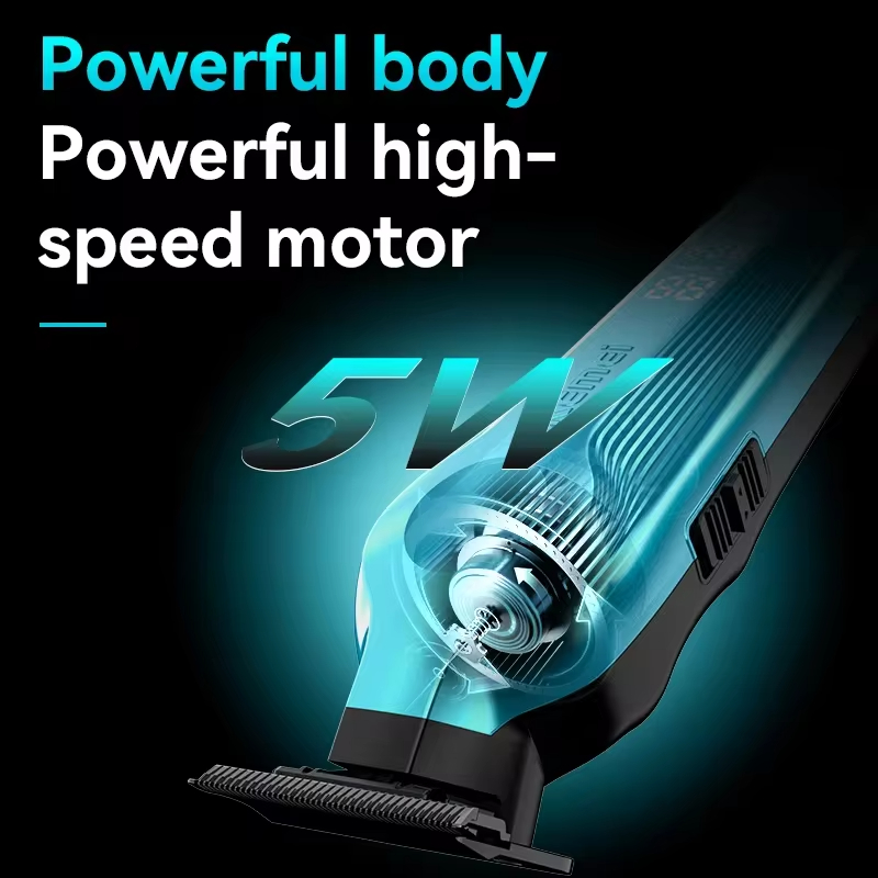 Kemei KM-264 Oplaadbare Elektrische Tondeuse Hoge Snelheid Motor Professionele Mannen Kapper Tondeuse Draadloze KM-2299 Tondeuse