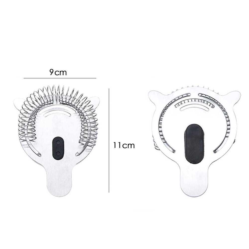 Bartending Shaker Bar Mixed Drink Ice Strainer Stainless Steel Colander Filter: Default Title