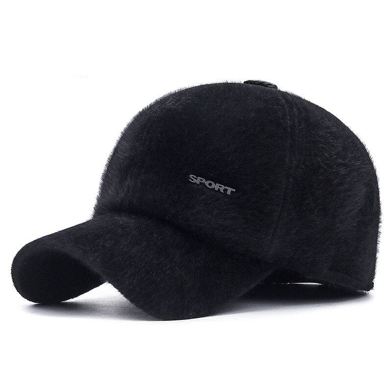 Winter Cap Imitatie Nerts Haar Baseball Cap Mannen Oor Bescherming Snapback Hoed Casquette Gorras Para Hombre Mens Trucker Cap