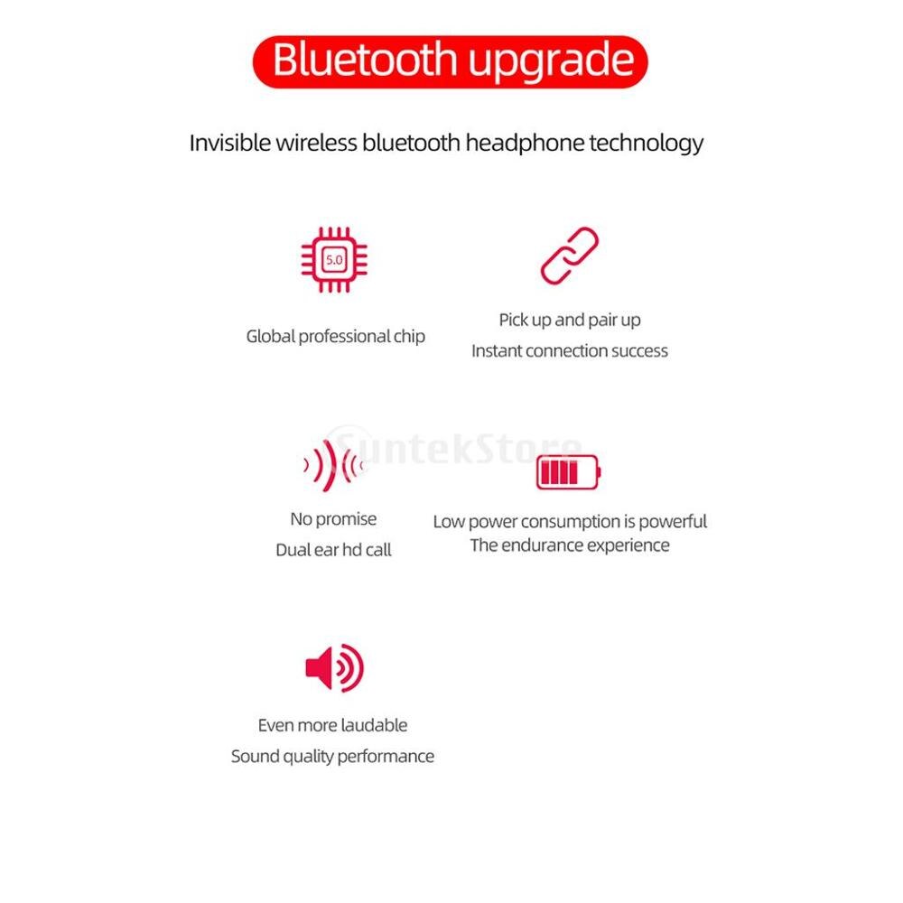 A6s tws airdots headset 5.0 bluetooth headsets stereo oordopjes ruisonderdrukkende headset met microfoon voor redmi airdot draadloze oordopjes