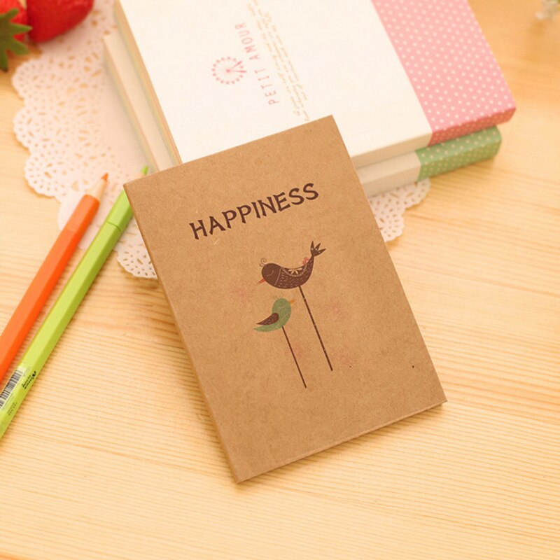 12pcs/lot Retro birds and flowers Craft Paper Notepad Diy Korea Handwritten sketches supplied for Student School Office: Birds
