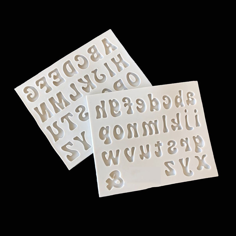 3D Lettera Maiuscola Stampo in silicone Alfabeto Inglese di Cioccolato Della Torta Del Fondente Muffe Della Torta Del Fondente Che Decora Strumenti di pasta di Zucchero Stampi