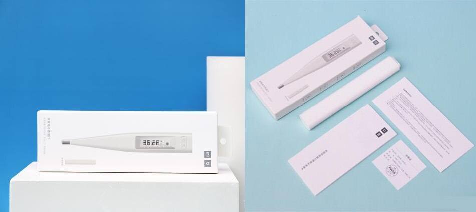 Oryginalny Xiaomi Mijia elektryczny termometr cyfrowy wyświetlacz LCD domu termometr Bluetooth usta/strąk pachami ciała medyczne Mijia app