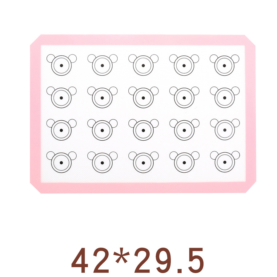 Macaron Silicone Baking Mat Pad Carpet 40x30/60x40 Non-stick Oven Cooking Dough Rolling Mat Tool Bakeware Pastry Accessories: 40x30cm 20circle