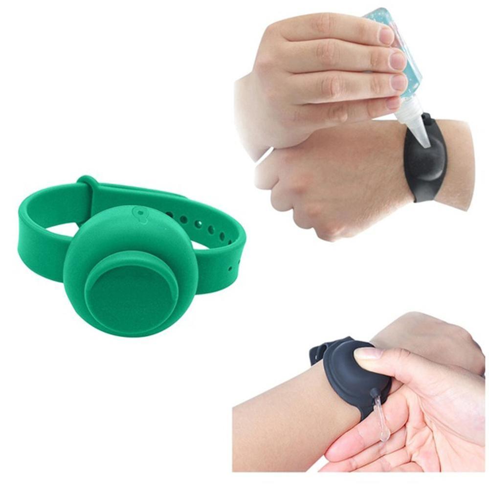 For Adult Kid Portable Wearable Wristband Liquid Soap Hand Washing Dispensing Hand Sanitizer Dispenser bracelet