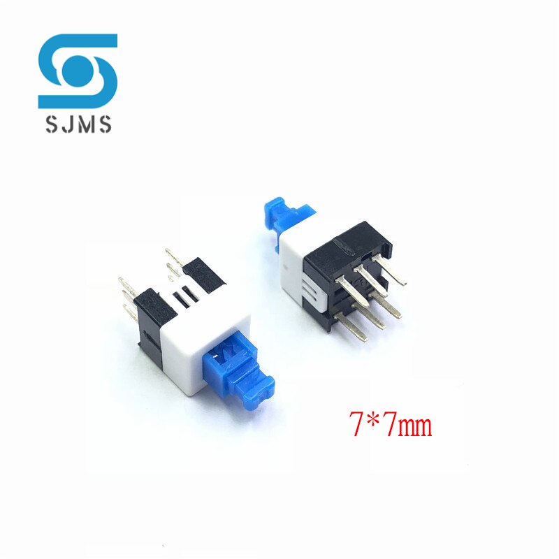Interruptor de botón táctil autoblocante, 5,8x5,8 MM, 7x7MM, 8x8MM, 8,5x8,5 MM, microinterruptor de reinicio, tapa táctil A04, 10 unidades