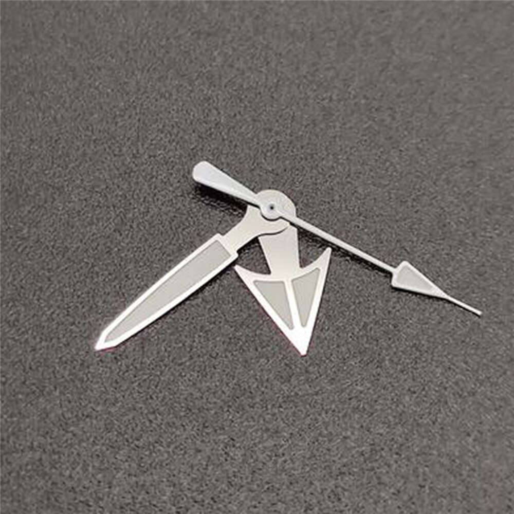 Minimalistischen Uhr Nadel C3 Stark Grün Luminou Uhr Hände für NH35 NH36 4R36 Uhr Bewegung: Silver White