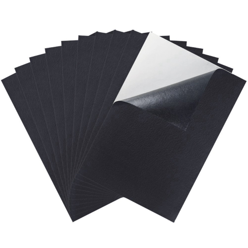 Black Adhesive Back Felt Sheets Fabric Sticky Back Sheets Self-Adhesive Durable and Water Resistant, 10 PCS: Default Title