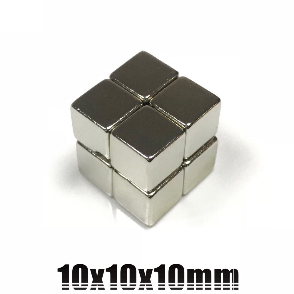 50 stks 10x10x10mm Sterke Rare Earth Blok vierkante Neodymium Magneten 10x10x10mm sterke magneet mmmx10mmx10mm 10x10x10 10*10*10