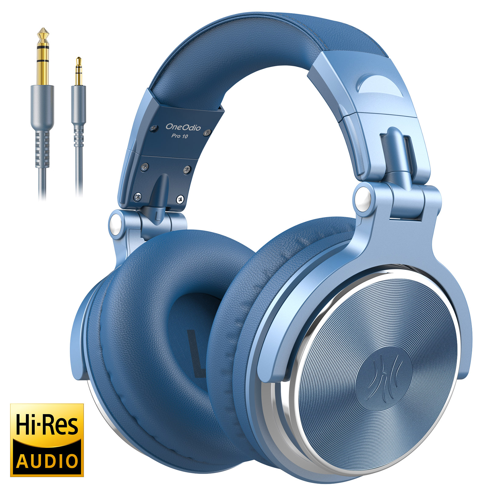 Oneodio-auriculares supraaurales de alta fidelidad para estudio, DJ, Monitor con cable, auriculares para juegos de música, auriculares para teléfono, ordenador, PC con micrófono: Azul cielo