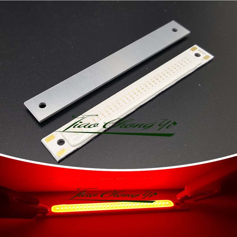 10pcs 3v 3w L60x8mm red light blue light cold white cob led module 70lm COB strip