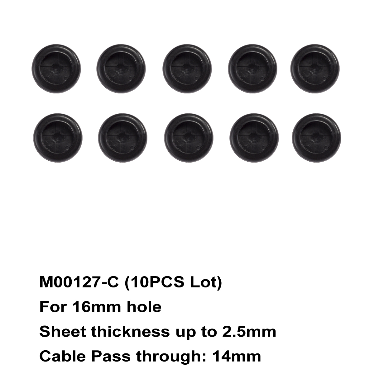 Flexible Rubber Grommet for Cable Hole Cover, Wire Organizer, Cable Pass Through, Round Gasket Black: Beige