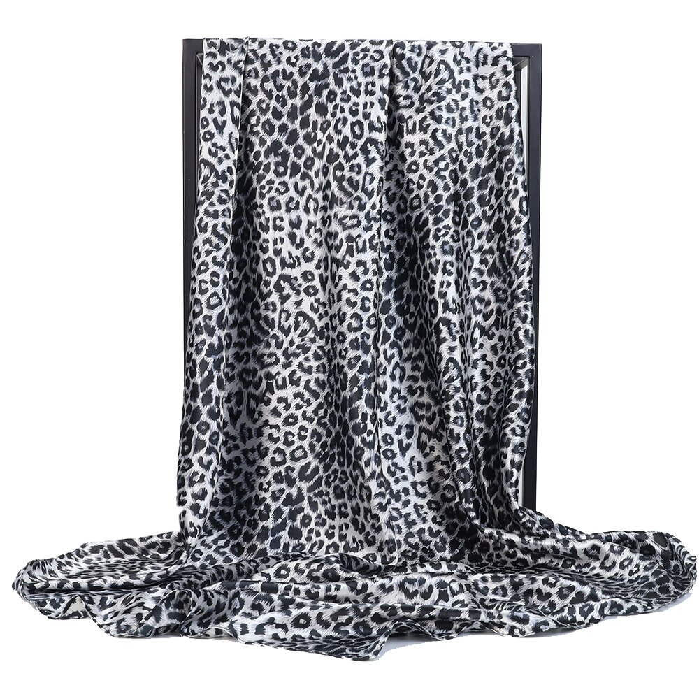 Sciarpa testa di seta Foulard per donna moda sciarpa per capelli quattro stagioni 90*90cm Hijab Foulard i&quot;bandana Femme: BK40-5