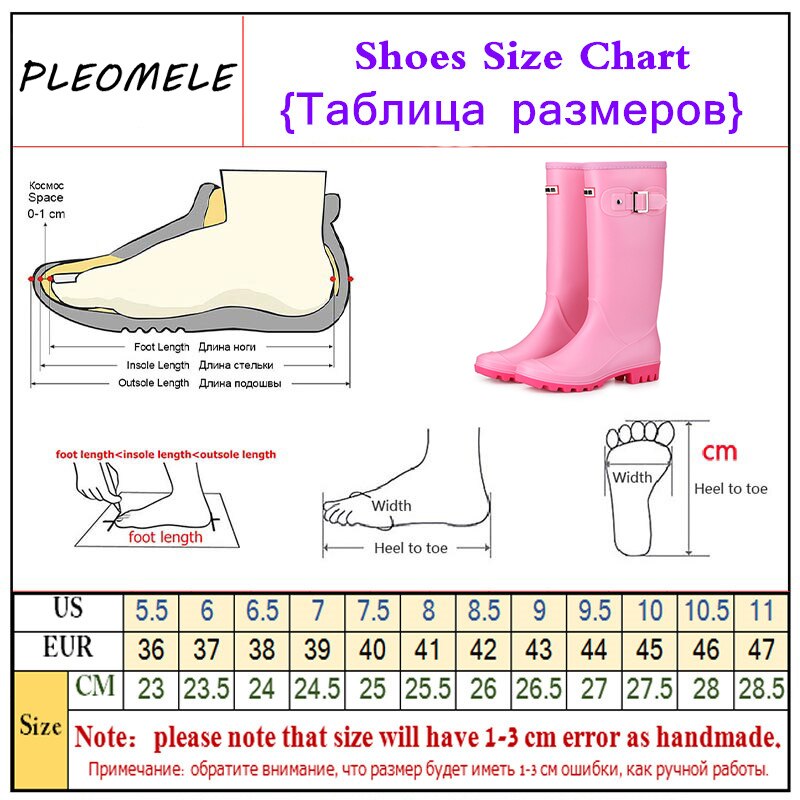 Chaussures de pluie en caoutchouc pour femmes, bottes de pluie en caoutchouc, couleur Pure, Style punk, rose, grande taille 36 à 41