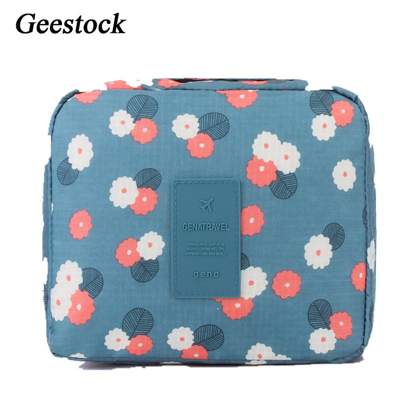 Geestock Draagbare Make-Up Tas Afdrukken Cosmetische Tas Waterdichte Reizen Wassen Vrouwelijke Handtas Telefoon Tassen Case