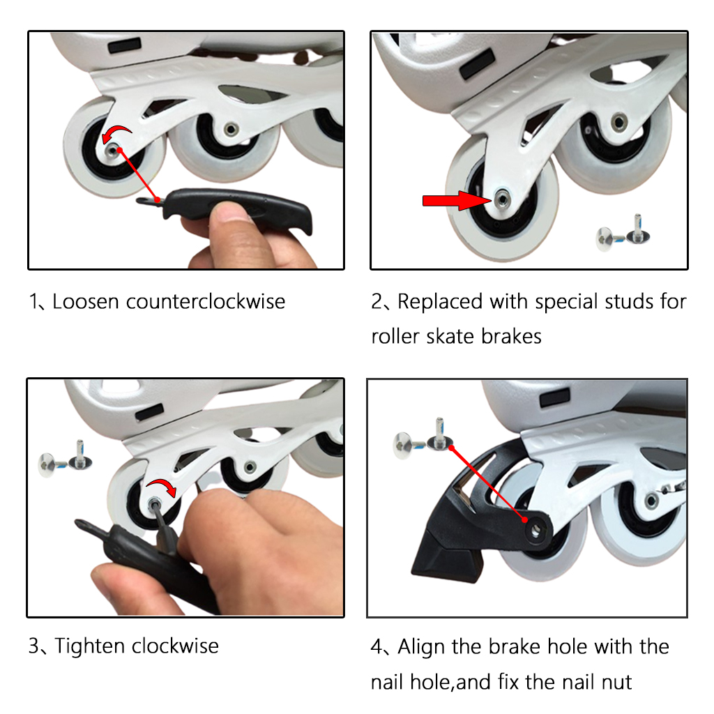 Universele Rolschaatsen Remblokken Volwassen Inline Rolschaats Schoenen Skates Remmen Blok Pad Rem Accessoires Remblokken Remblok