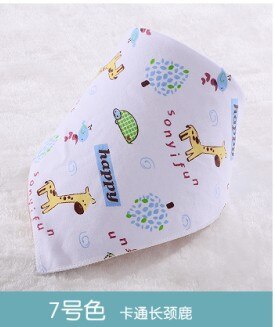 Baby Driehoek Speeksel Handdoek Katoen Dubbele Knop Moeder En Baby Benodigdheden Bib: 2