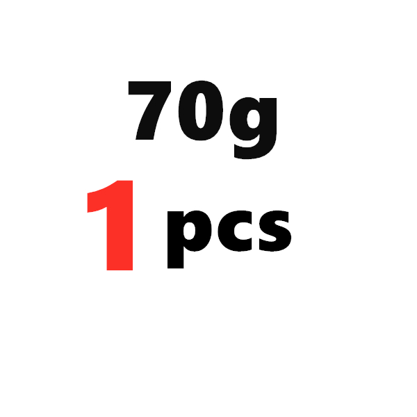 Plomo en forma de gota de agua, accesorios de pesca, 10g/15g/20g/30g/40g/ 50g, gotitas de agua, pesas de plomo, 5 unids/lote: 70g