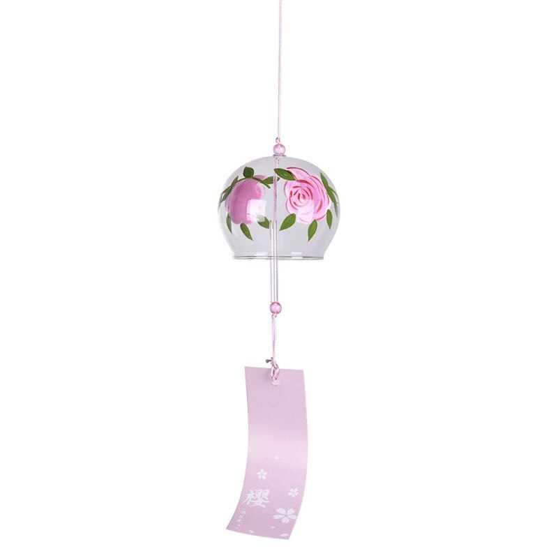 Moda vento sinos pintura de vidro artesanal e sinos de vento porta decoração presente para a menina presente natal sinos vento decoração 2: A9