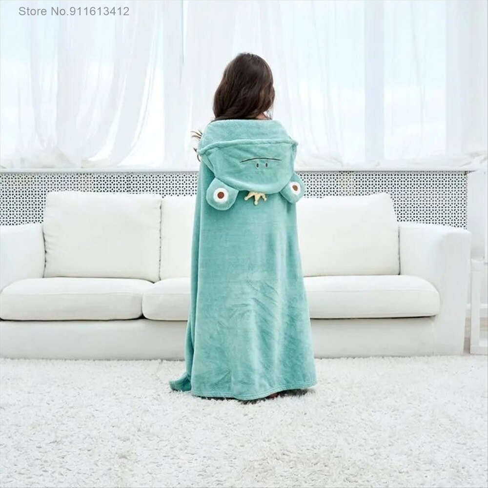 Animal Frog Wearable Bath Towel Absorbent Chic Towel For Bathroom for Boy Girl Bathroom Accessories Kids Children