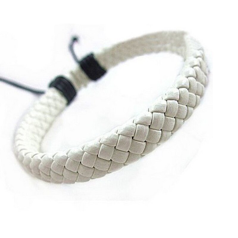 Hüfte-hüpfen Männer Hand-gewebte Armbinde Armreif Surfer Multi-farbe Manschette Einstellbar 1 stück Einfache Leder unisex