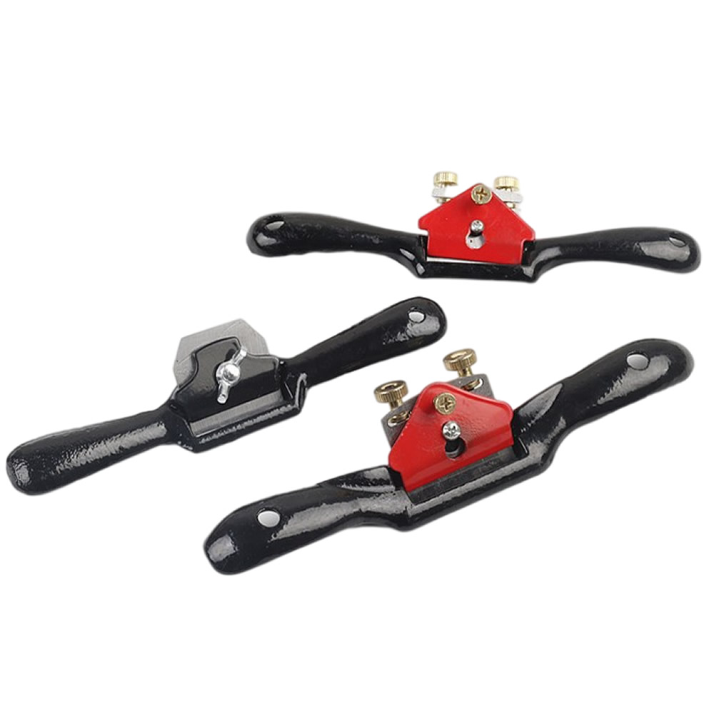9 / 10 Inch Adjustable SpokeShave with Flat Base and Metal Blade for Wood Craft Wood Craver Wood Working and Hand Tool