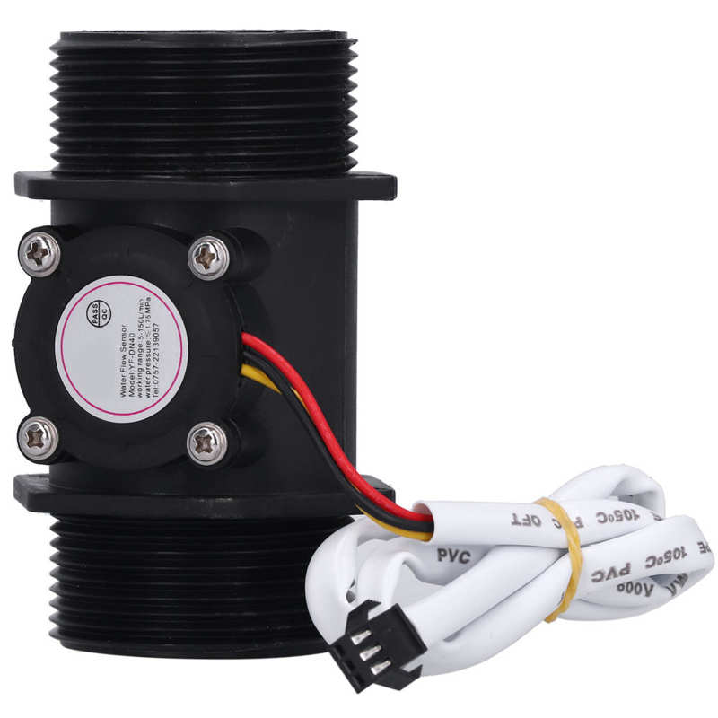 YF-DN40 Water Flow Sensor for Swimming Pool Hall Turbine Flowmeter G1.5in Hall Flow Sensor DC 3-24V
