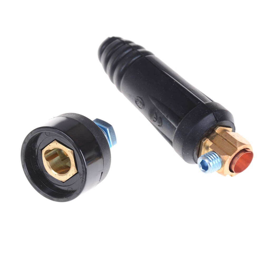 1Set Welding Cable Connector Plug Quick Fitting Male + Female Cable Connector Plug Socket DKJ35-50 Welding Machine