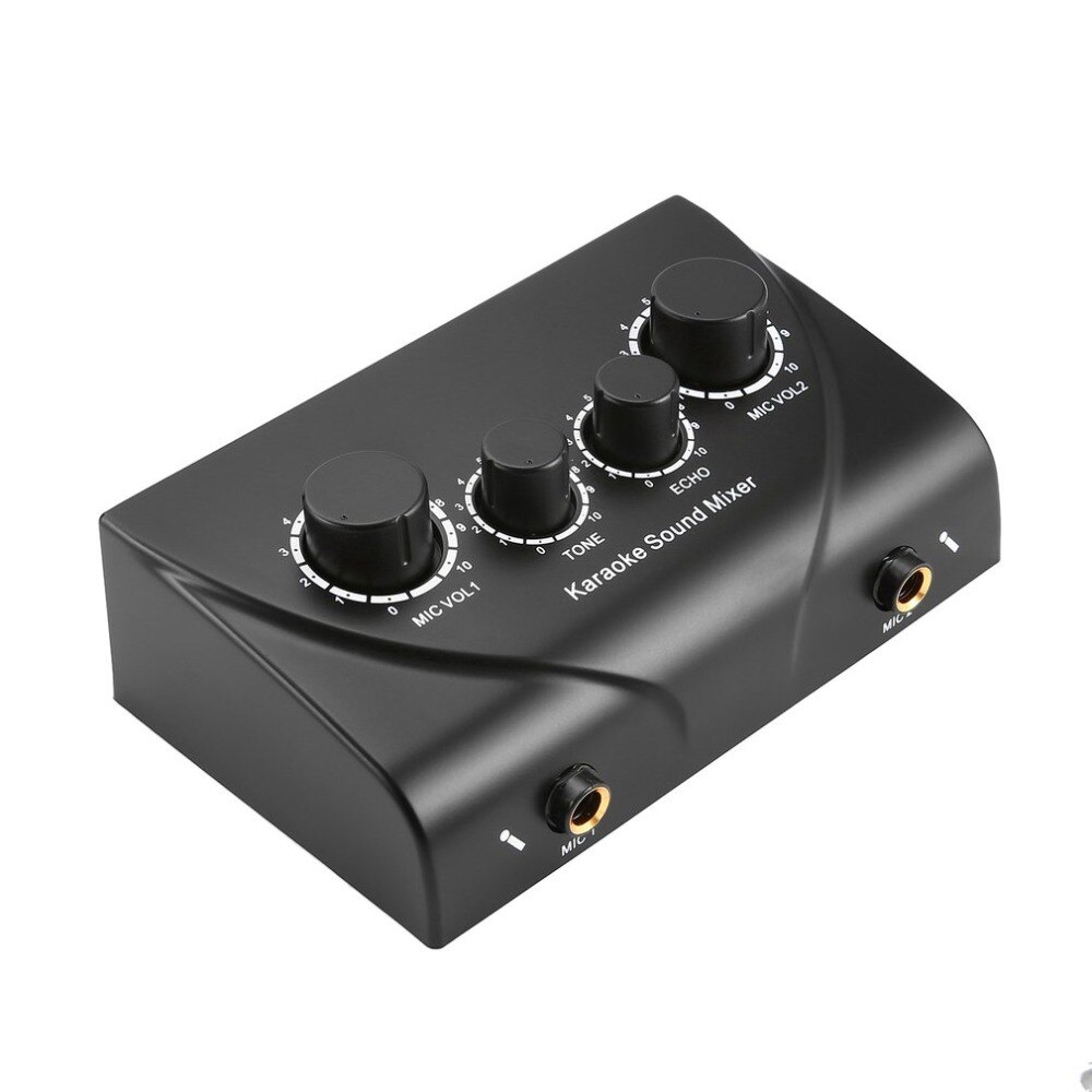 Karaoke Sound Mixer Professionele Audio Systeem Draagbare Mini Digital Audio Sound Karaoke Machine Echo Mixer Systeem