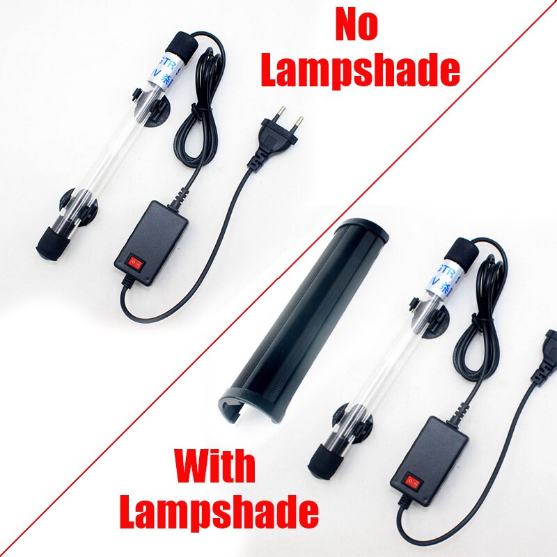 Submersible Ultraviolet UV Sterilizer Light 5W-13W UV Light Sterilization Lamp Water Disinfection for Aquarium Fish Tank Pond
