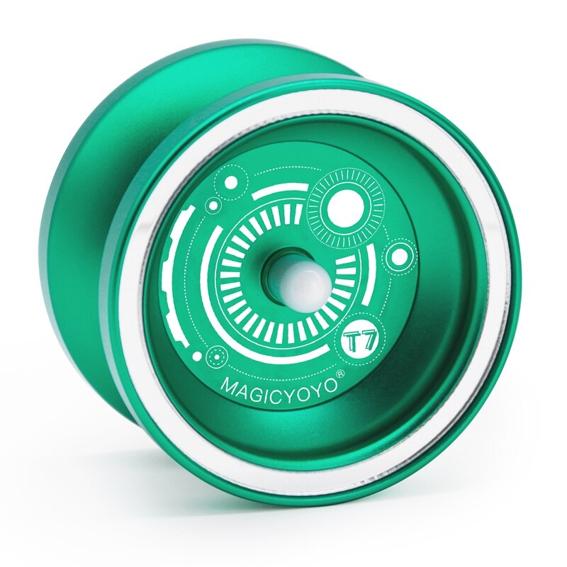 Magicyoyo responsives jojo  t7, metall-aluminium-jojo für kinder anfänger mit tasche und 5 ersatz-jojoschnüren