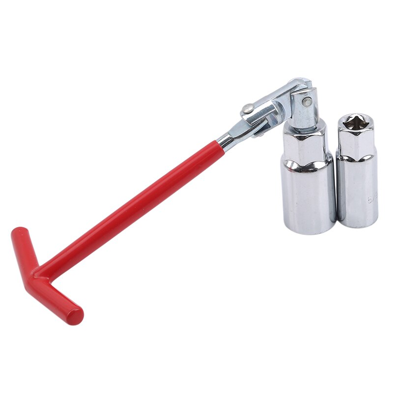 Spark Plug Removal Tool 16Mm 21Mm Flexible Spanner Socket 4-17T Handle T Bar