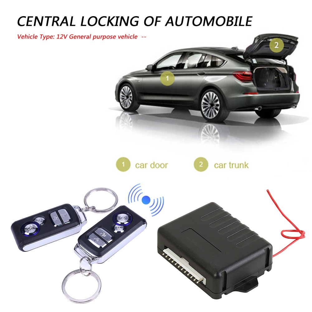 Kit de verrouillage de porte centrale de voiture, système d&#39;alarme sans clé, télécommande 410/T219
