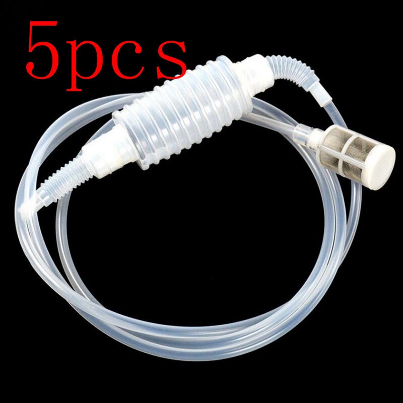 Sifón de plástico duradero para fermentación de vino, herramienta de tubo de filtro para destilador de vino, accesorios de cocina para vino, herramientas de Bar, elaboración del hogar, 2M: 5pcs