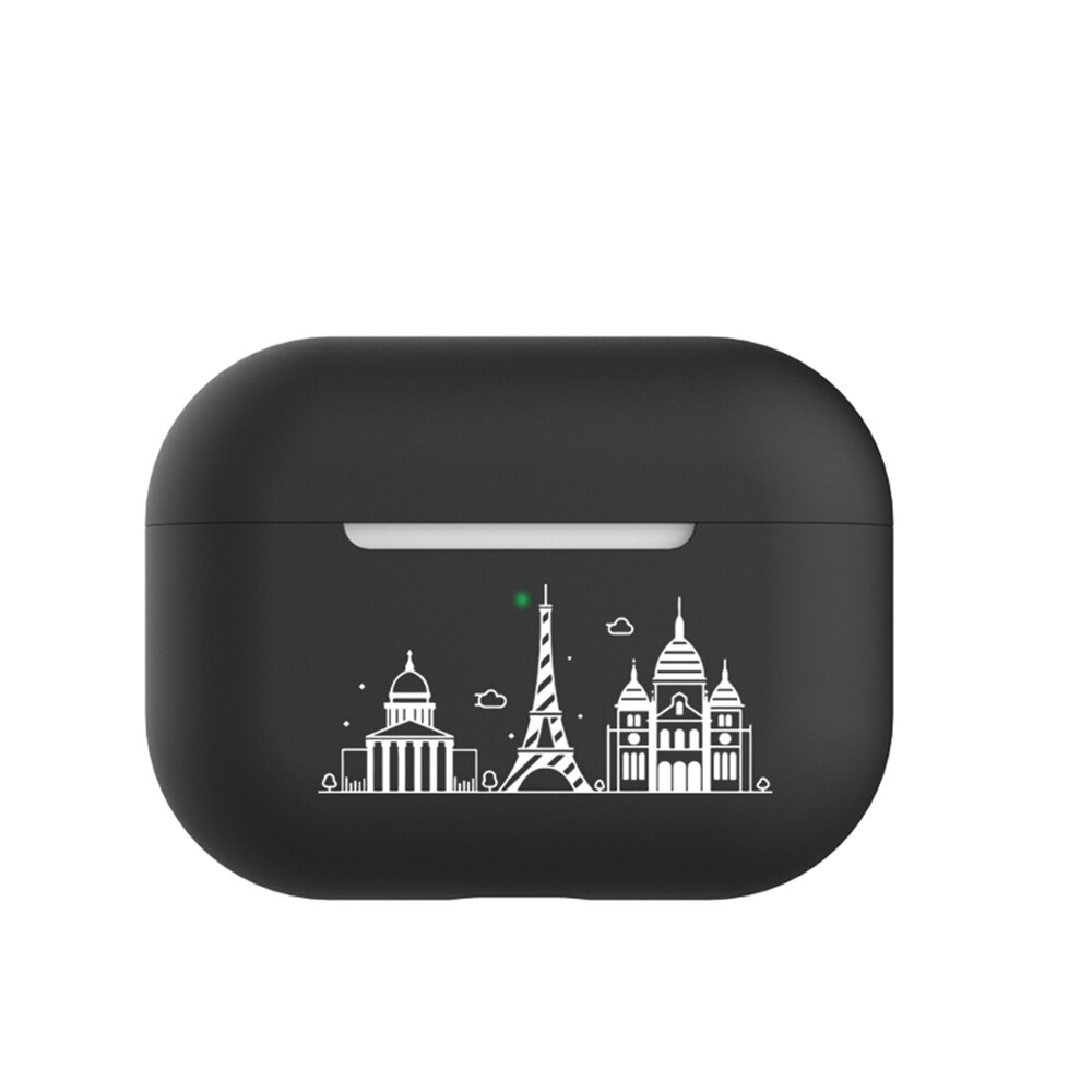 Custodie per Airpods Pro di Lusso di Protezione Del Trasduttore Auricolare Della Copertura Del Silicone per Apple Airpods Pro Caso Ultra-Sottile Antiurto Sacchetto Del Manicotto: 01