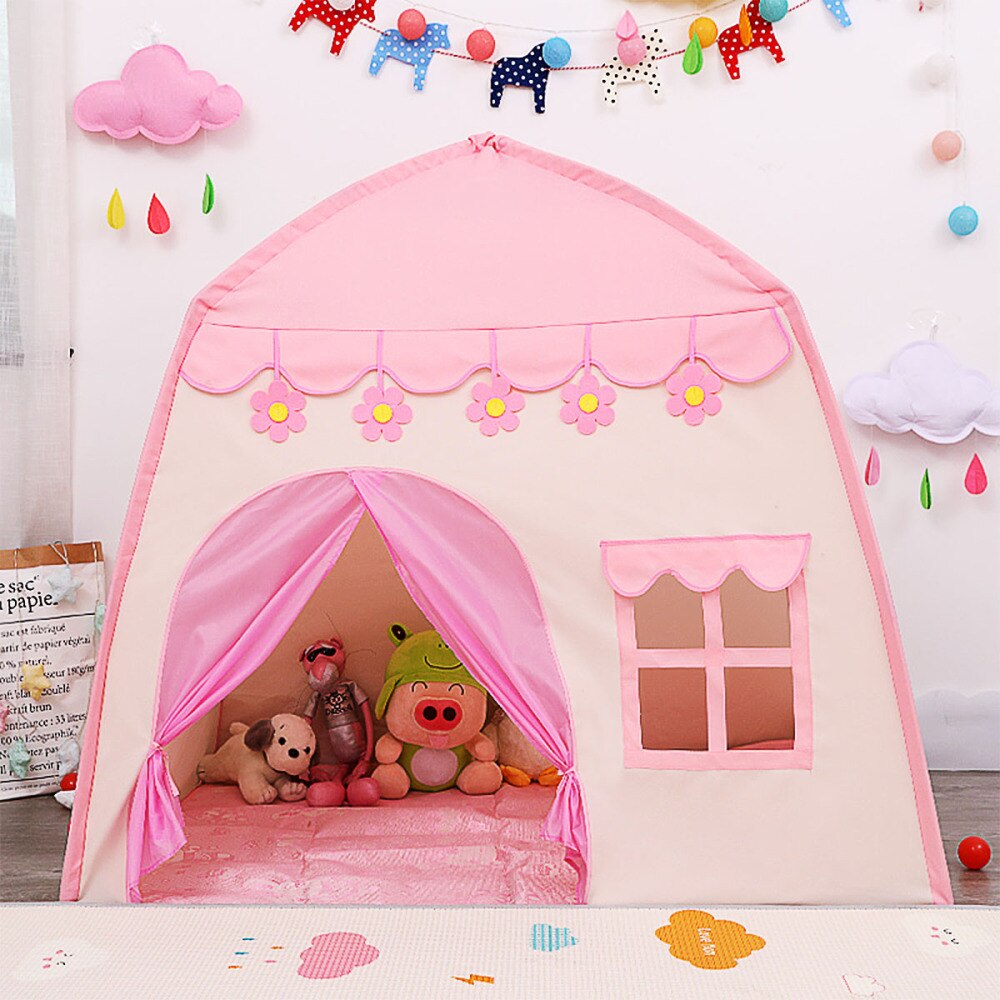 1pc Durable Practical Reusable Lightweight Breathable Kids Tent Toys Room Playhouse Boys Girls Kids