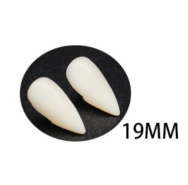 1 Pair Latex Elf Ears Pointed Cosplay Mask For Halloween Masquerade Party Costumes Festival Party Supplies: 19mm dentures
