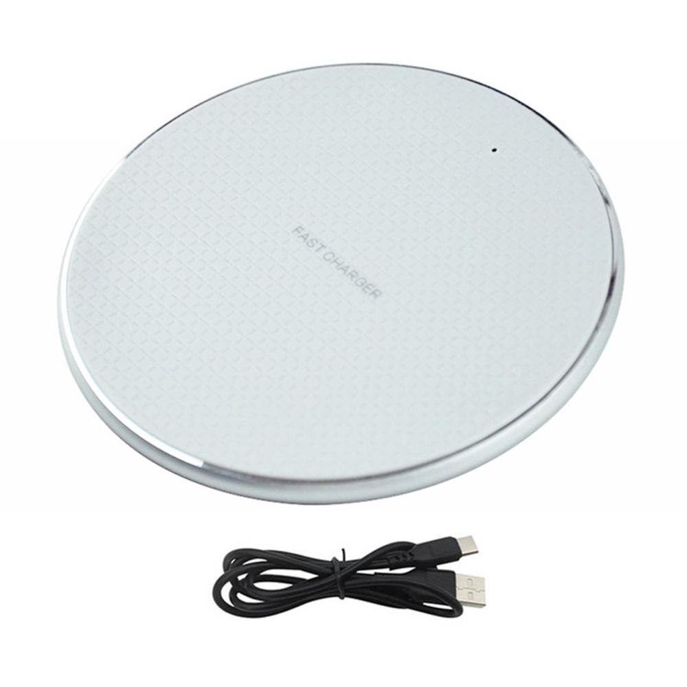 10w K8 rond métal sans fil chargeur téléphone portable efficace Induction chargeur sans fil chargeur