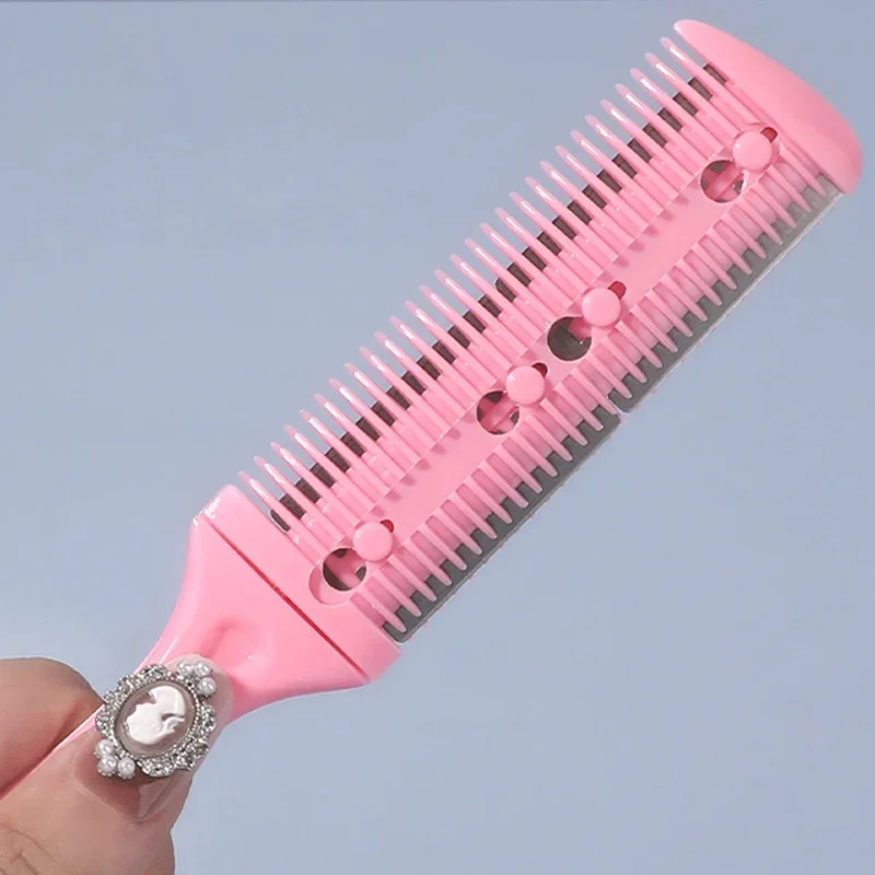 Doppel Seite Haar Schneiden Kämme Mit Rasierklinge Haar Pinsel Haar Trimmer Schneiden Ausdünnung Werkzeuge Salon Barber Haare Messer Clipper