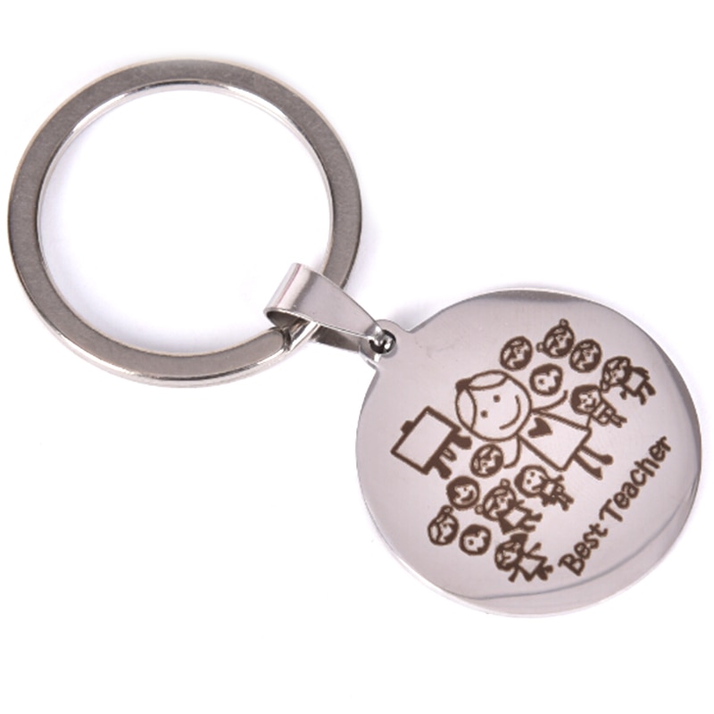 Edelstahl Keychain Lehrer Thanksgiving Teacher'S Tag Lehrer Edelstahl Schmuck Student Senden Lehrer