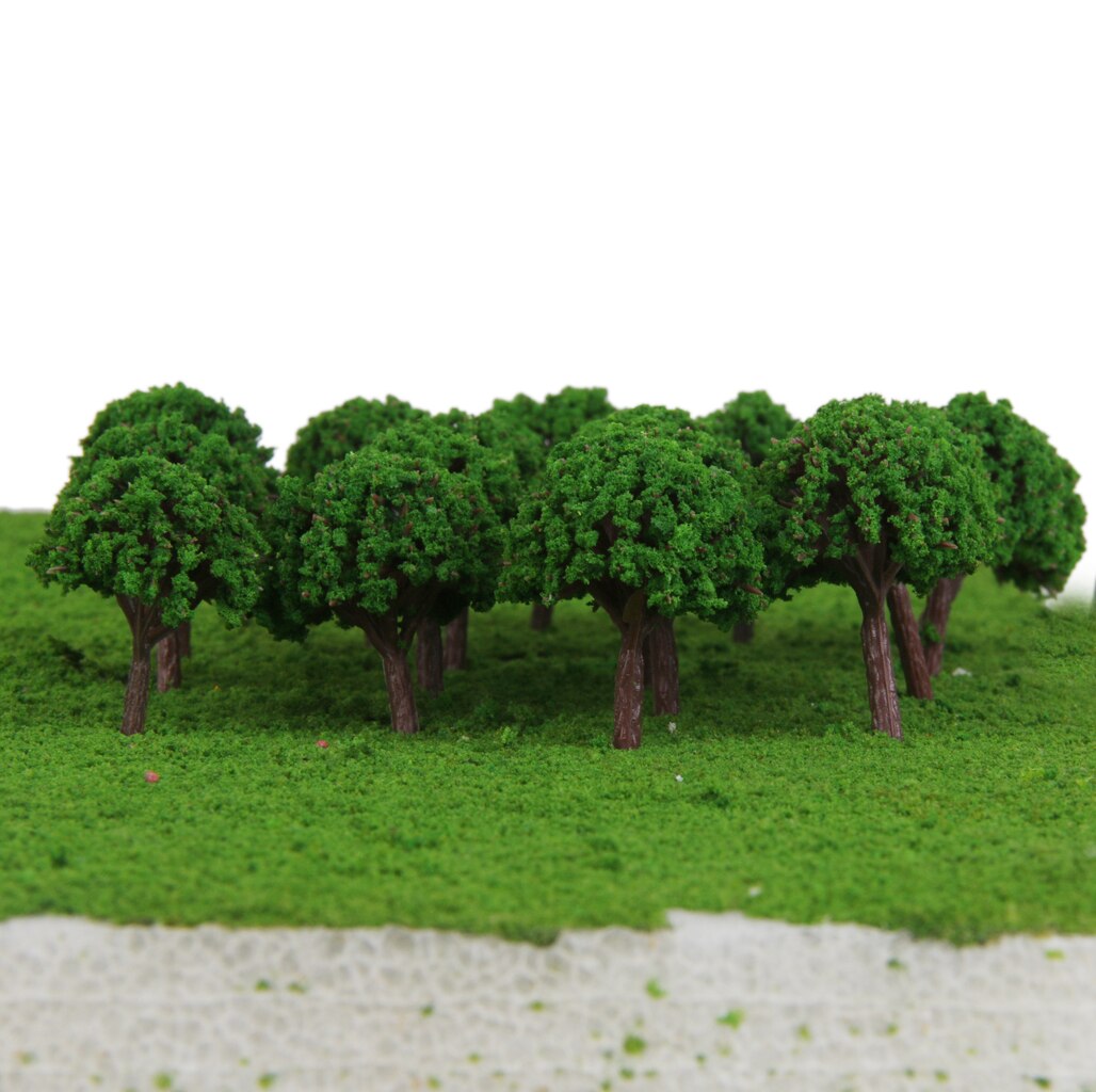 50pcs Trees Model Forest Plants Making Accessories Z T Scale Train Railway Railroad Scenery Diorama or Layout