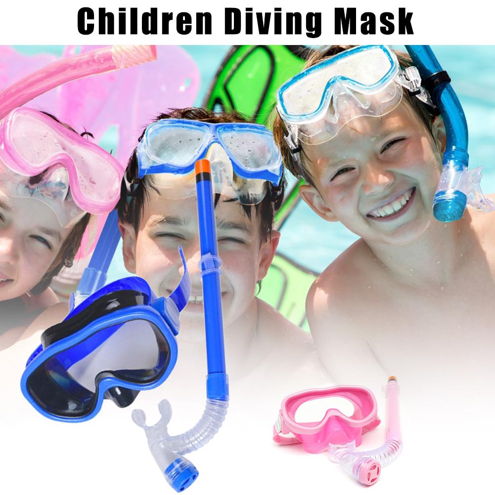 Zwembril voor Jongen Meisje Bril Set Semi Droge Snorkelen Zwembril Kid Kinderen Bril Duiken Snorkel Scuba Masker