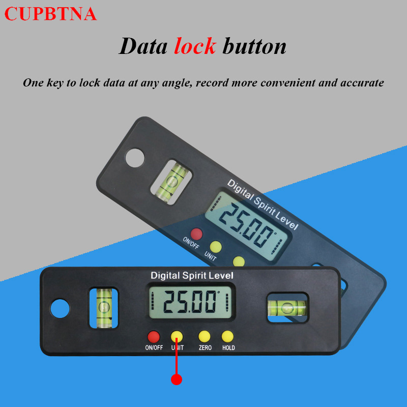 Digital Protractor Goniometer Inclinometer Electronic Level 360 Degrees with Magnet Horizontal Angle Slope Test Ruler 100-200mm