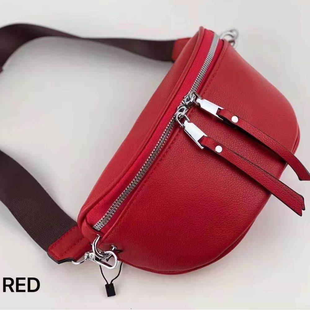 Bolso Mujer Estilo Riñonera, Riñoneras para Mujer: Rojo
