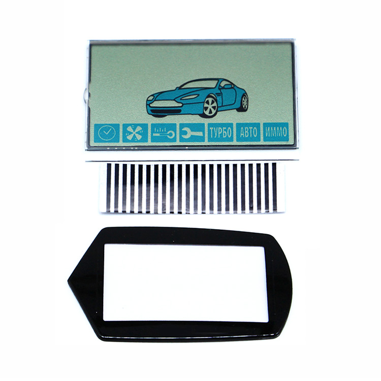 Collectie A91 Lcd-scherm Flexibele Kabel + Lcd Sleutelhanger Glas Voor Starline A91 Afstandsbediening Display Met Zebra Strepen