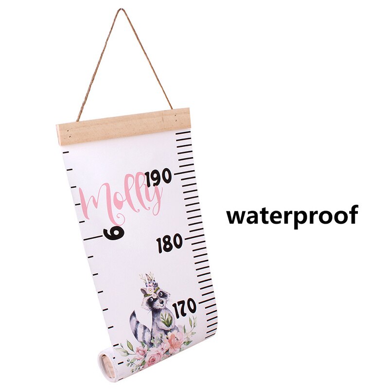Baby Child Kids Height Ruler Growth Size Chart Height Measure Ruler Wall Sticker For Room Home Decoration INS