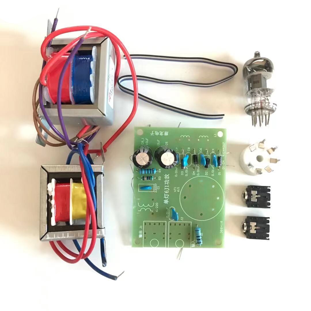 Amps single lamp starter kit 6J1 amplifier kit mono tube amplifier drive 5 Watt speaker: a set no wood bard